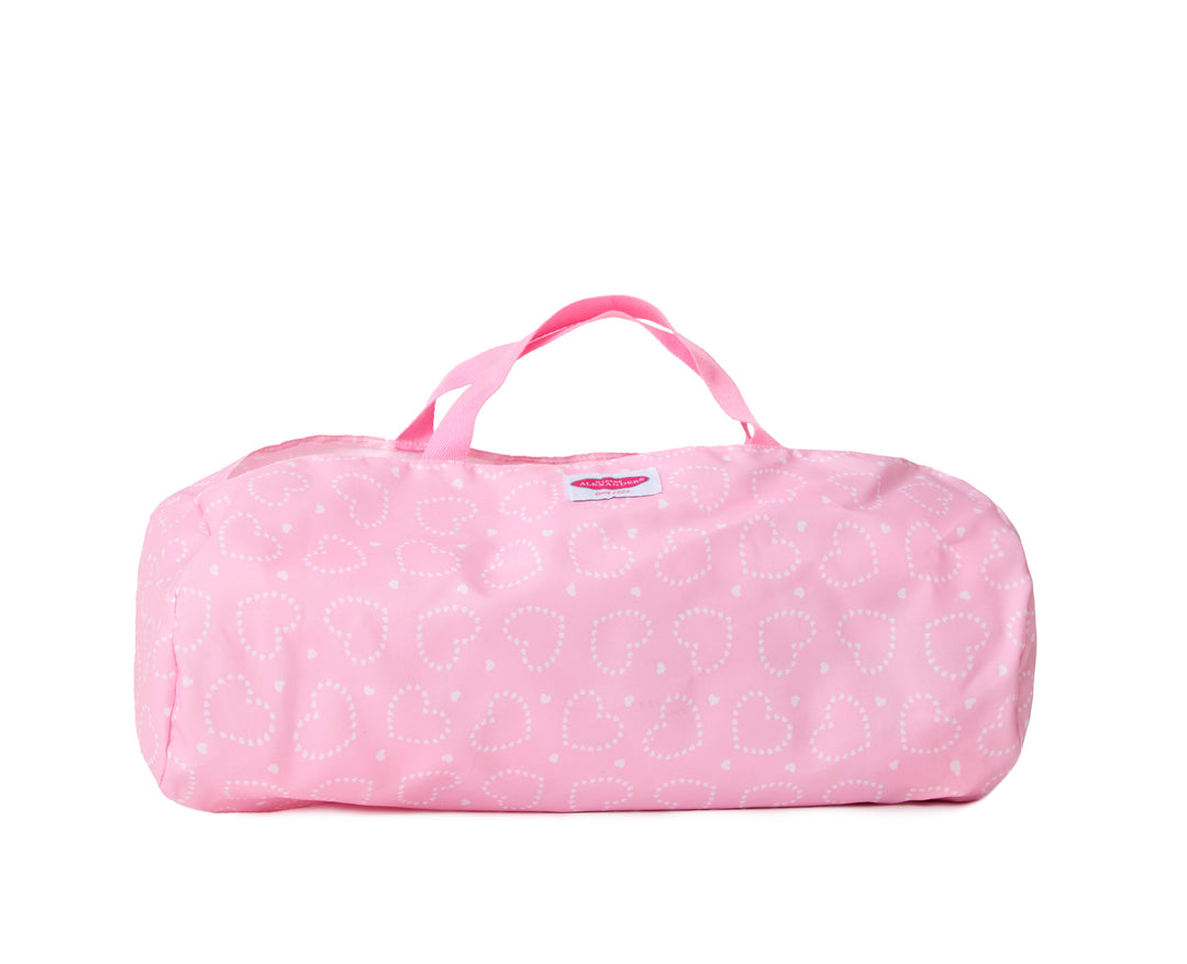 Pink Hearts Pack and Play