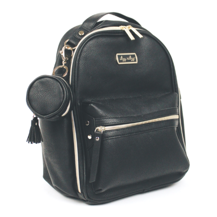 Black Diaper Bag Charm Pod Keychain