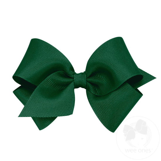 Small Solid Grosgrain Basic Bow
