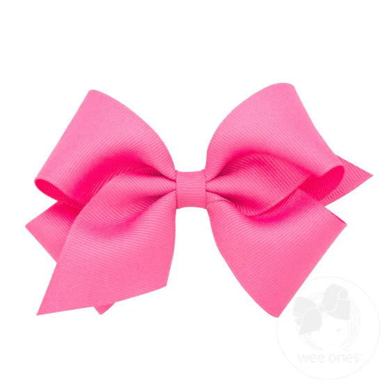 Small Solid Grosgrain Basic Bow
