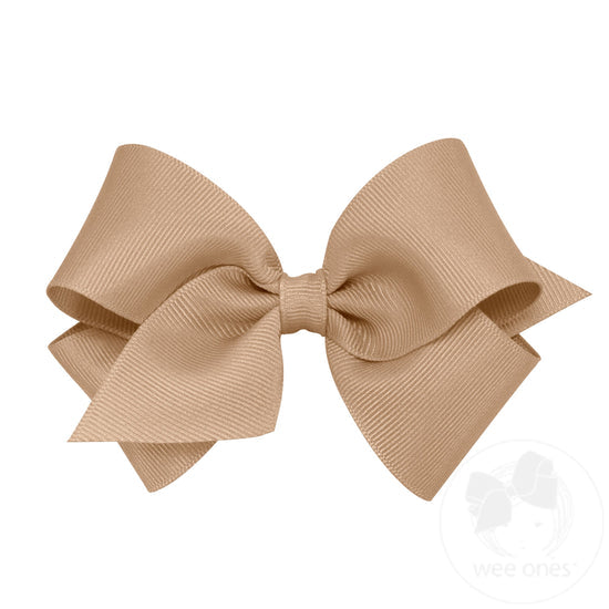 Small Solid Grosgrain Basic Bow