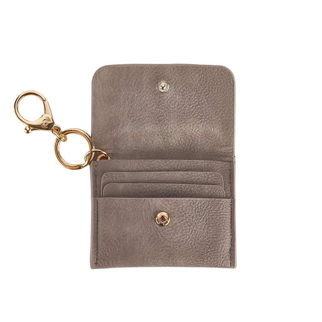 Taupe Itzy Mini Wallet Card Holder