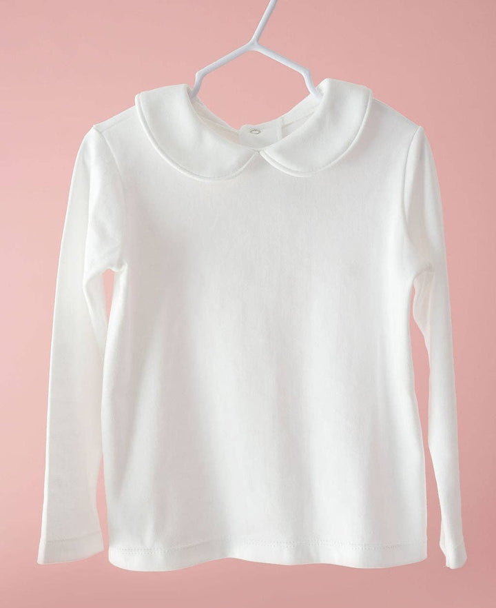 Unisex Long Sleeve Peter Pan Collar Shirt