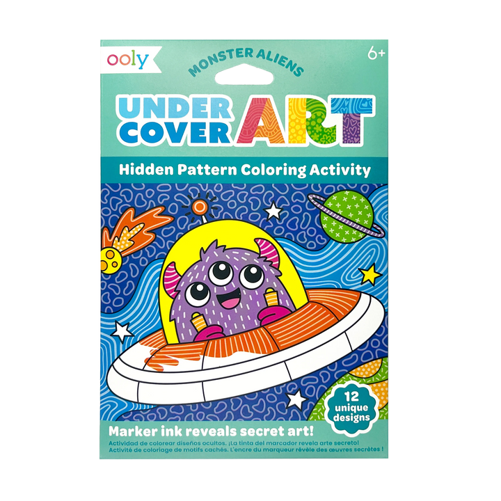 Undercover Art: Hidden Pattern Coloring Activity - Monster A