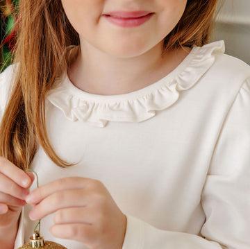 Reece Ruffle Top - Palmetto Pearl