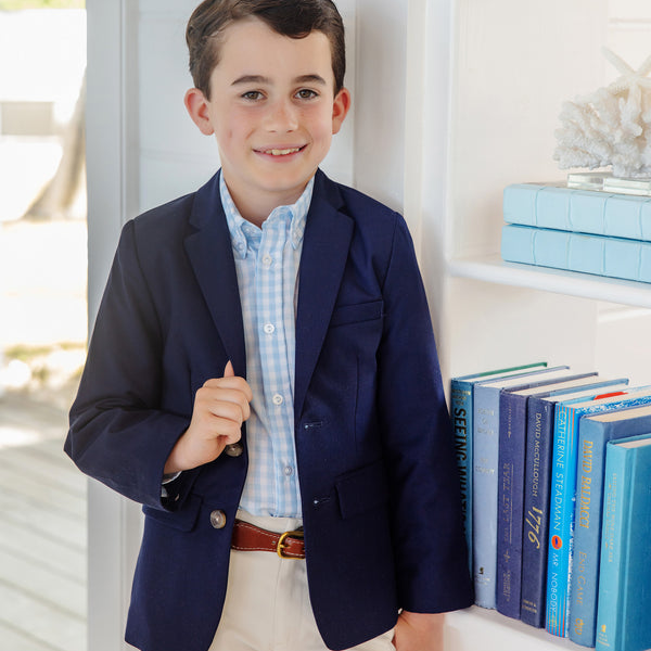 Grandccasion Booker Blazer Nantucket Navy with Tortoise Shell Buttons