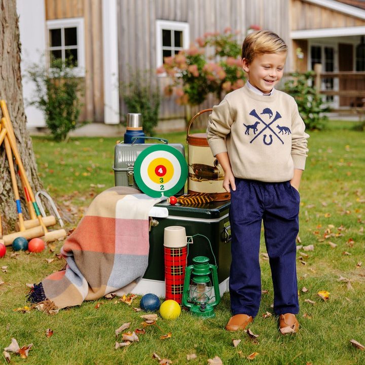 Isaacs Intarsia Sweater - Hunt Club
