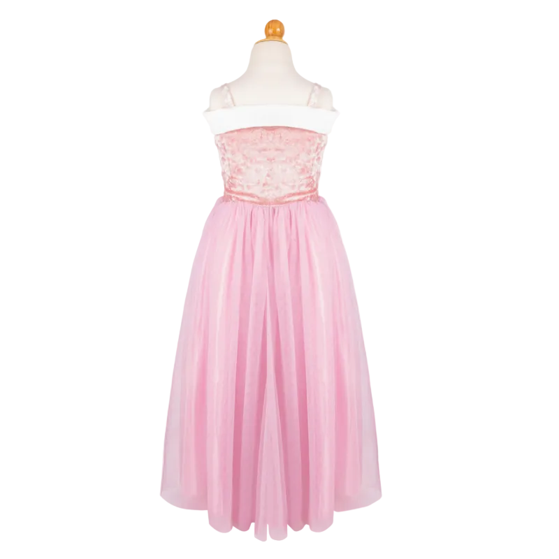 Velvety Soft Sleeping Sweetheart Princess Gown with Arm Warmers