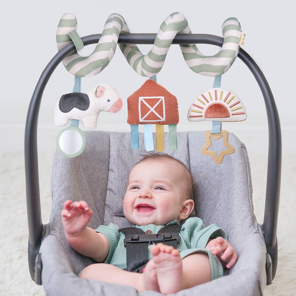 Spiral Car Seat Activity Toy Farm