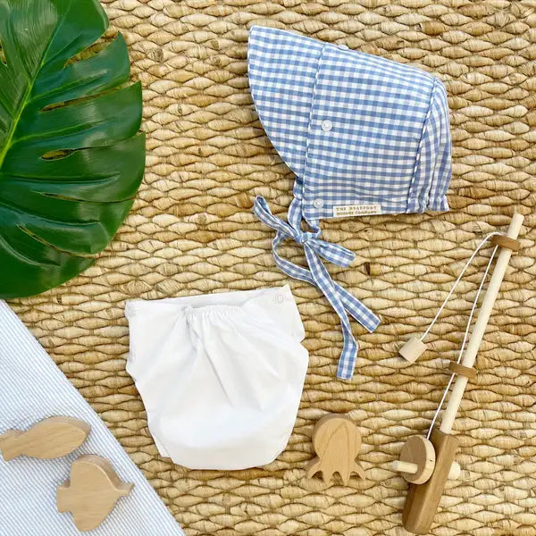 Dalton Diaper Cover Worth Ave White