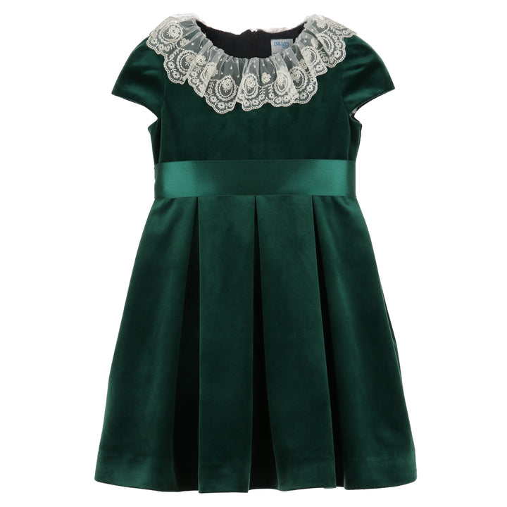 Deluxe Velvet Dress, Green