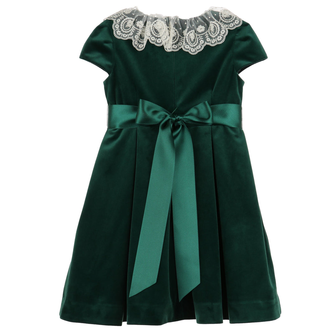 Deluxe Velvet Dress, Green