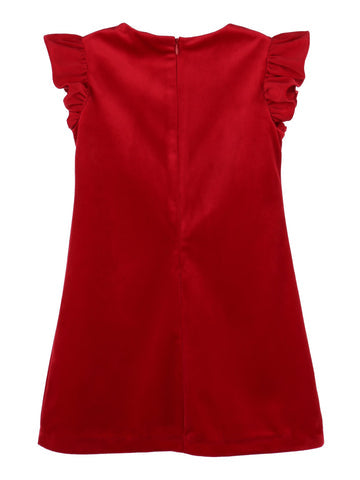Deluxe Velvet Shift, Red