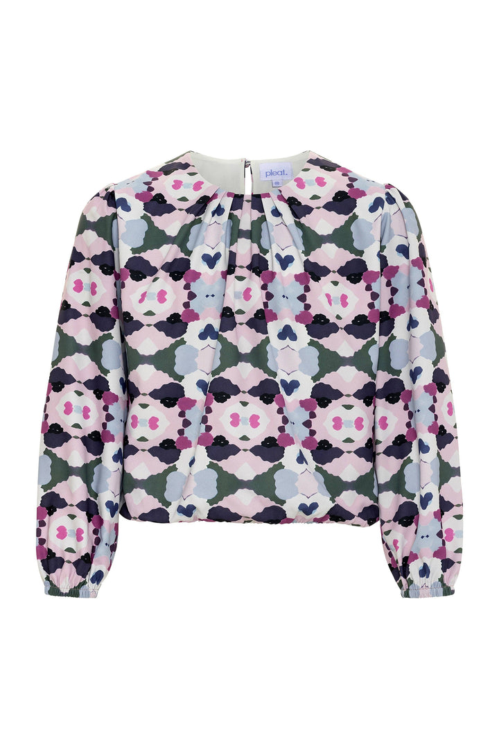 Wren Top - Magenta Ink Blot