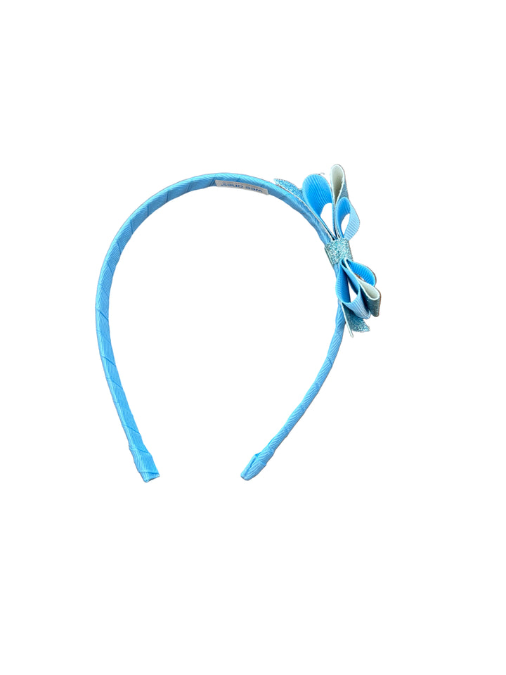 Medium Glitter/Grosgrain Stacked Bow Headband