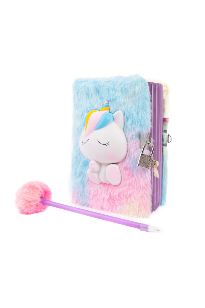 Furry Friends Squishy Journal, Unicorn Assorted