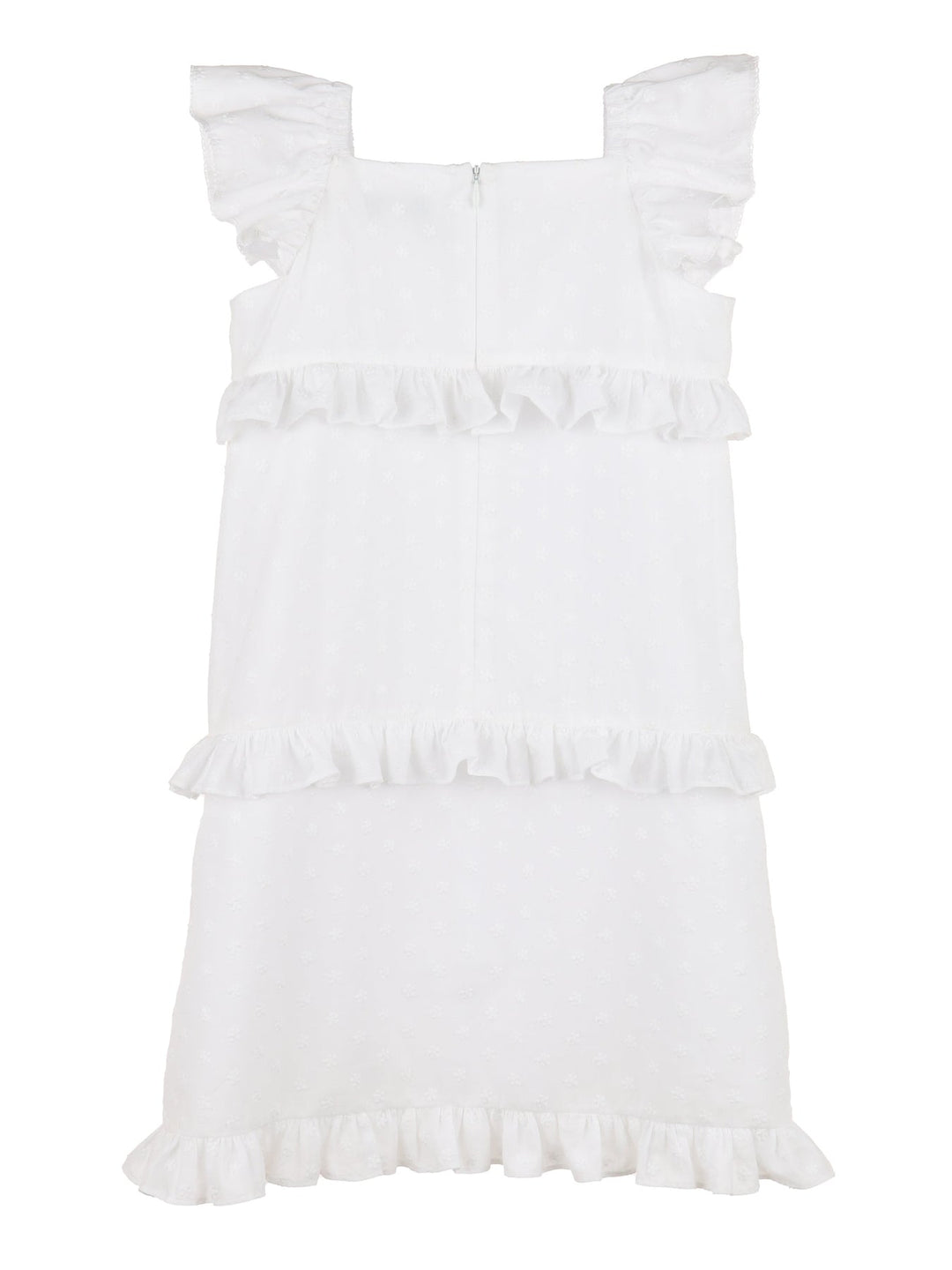 White Ruffle Dress