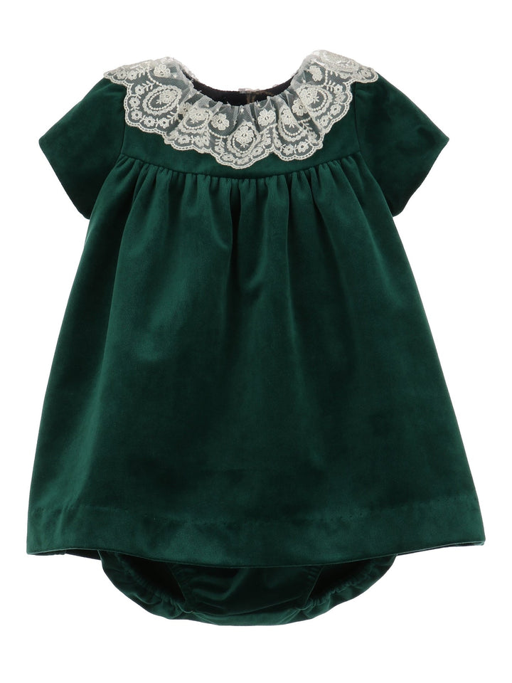 Deluxe Velvet Float Dress, Green