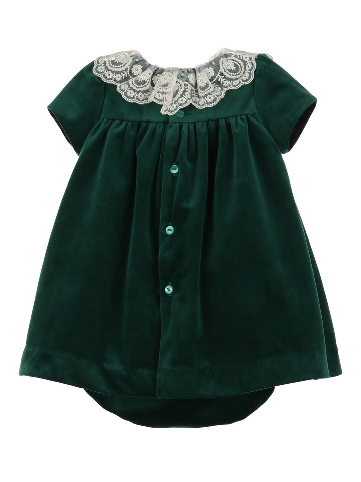 Deluxe Velvet Float Dress, Green