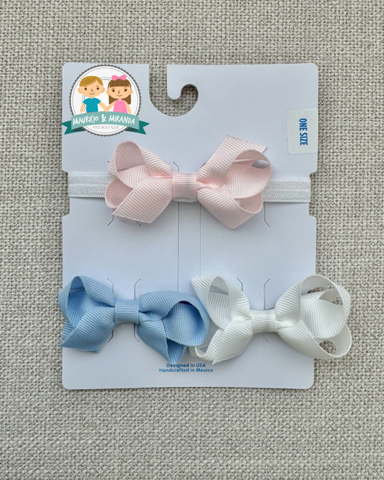 3 Pack Tiny Bow with Band