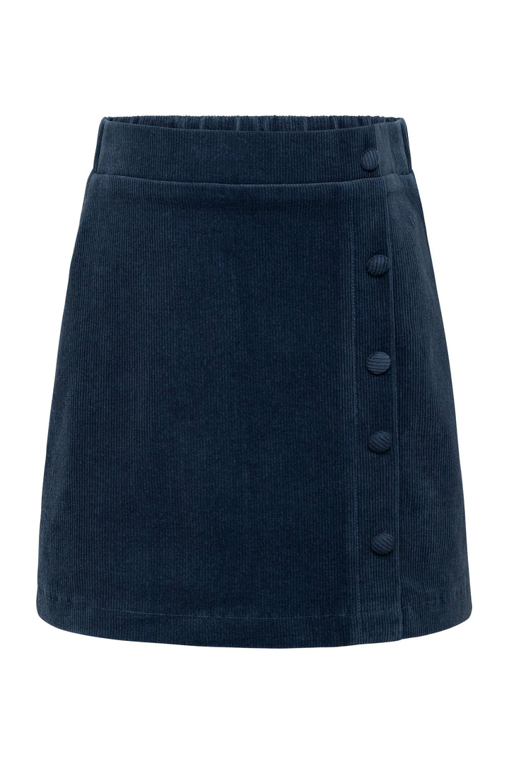 Reese Corduroy Skirt - Dark Cerulean Cord