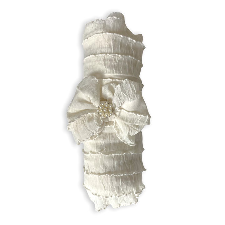 Ruffled Swaddle and Headband Set