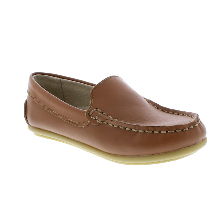 Brooklyn Chestnut Leather Moccasin Loafer