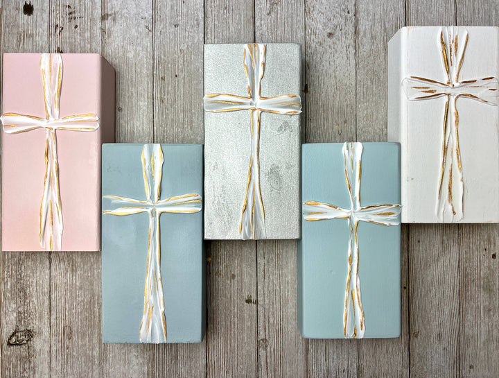 4x7 White Cross Art