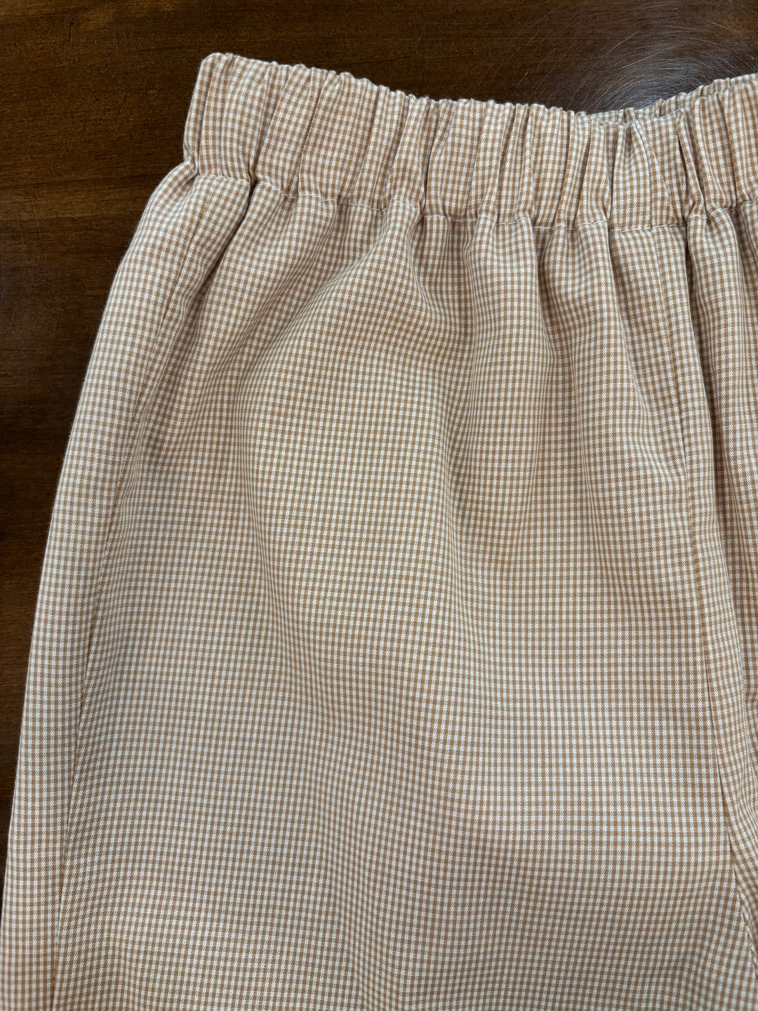 Turkey Boys Khaki Gingham Pants