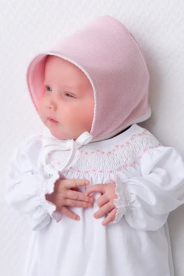 Bundle Me Bonnet Palm Beach Pink/Worth Ave White