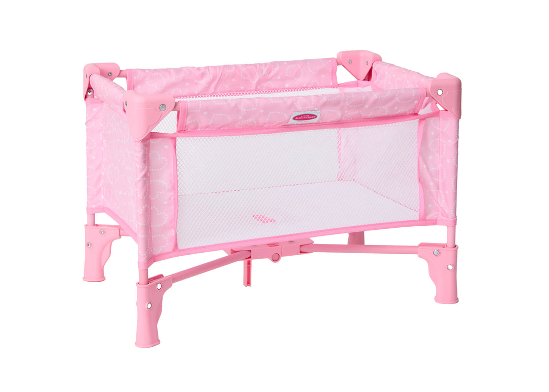 Pink Hearts Pack and Play