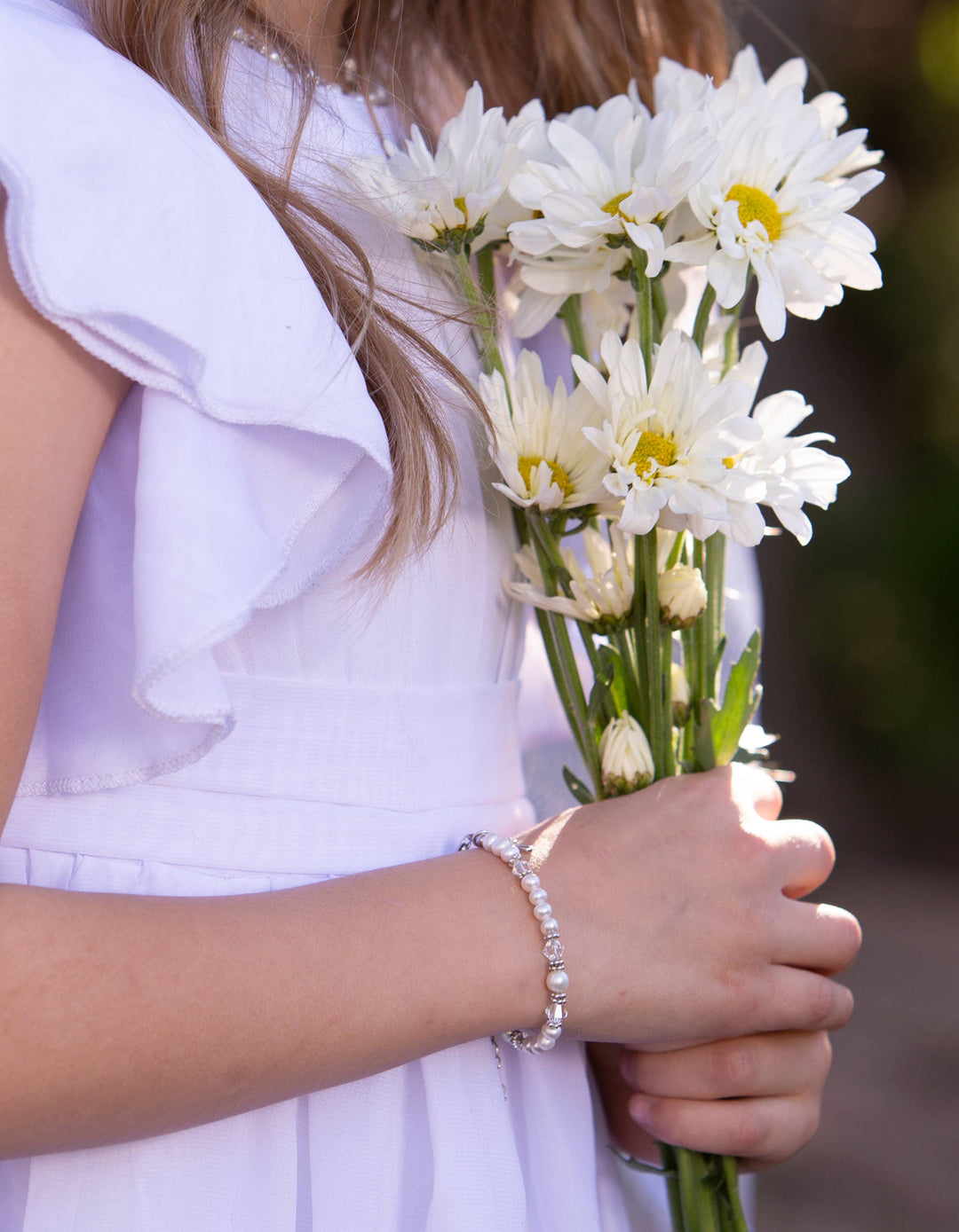Silver Baptism to Bride Baby Cross Bracelet Gift for Baby Girl