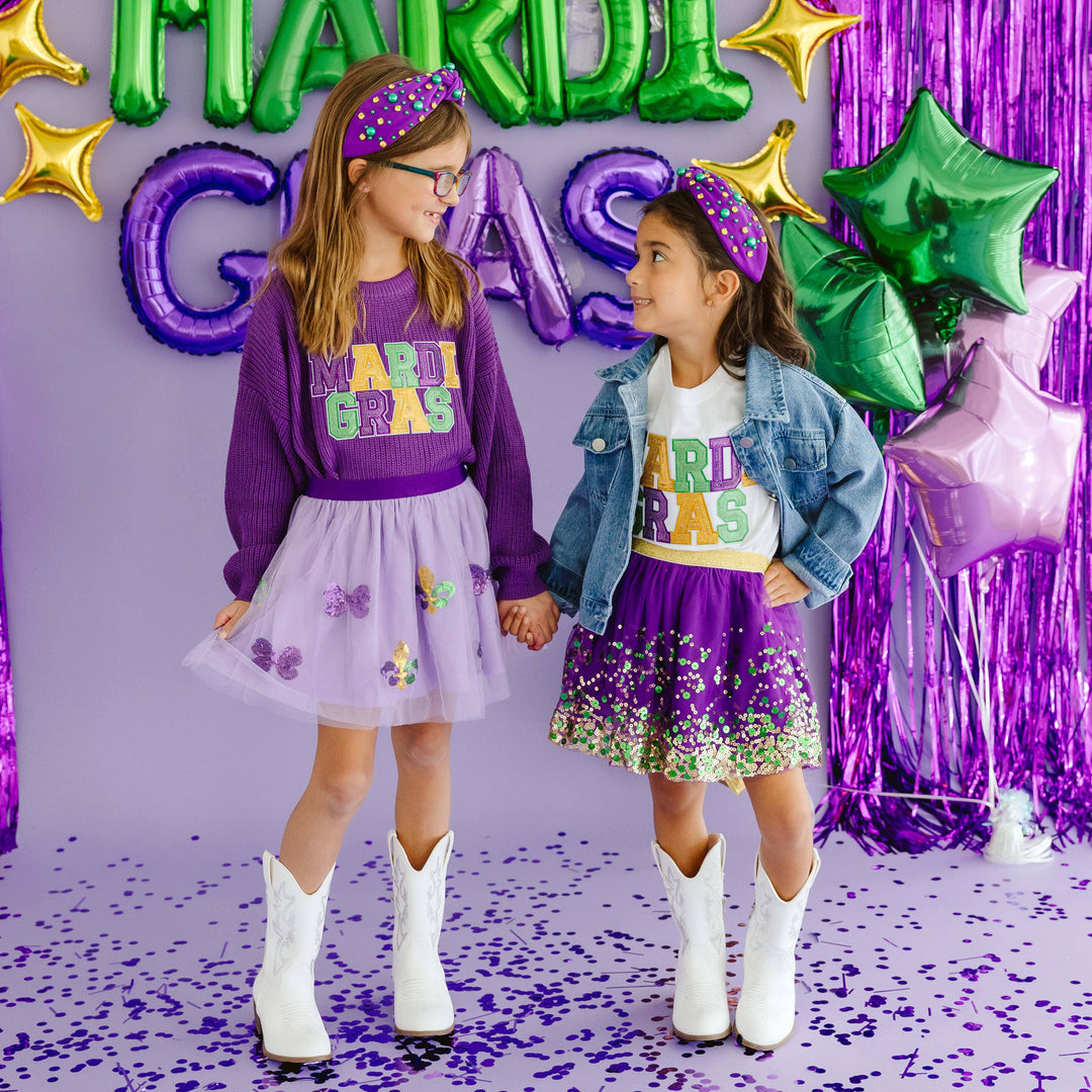 Mardi Gras Gemstone Headband