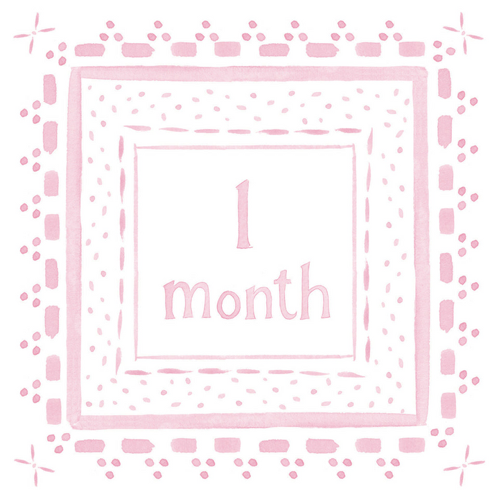 Pink Milestone Cards