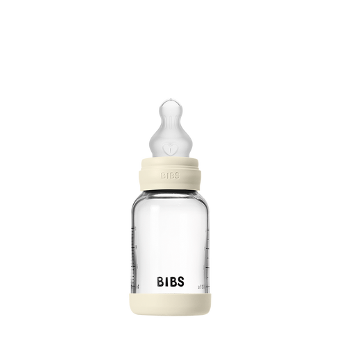 Baby Glass Bottle Set 4oz Silicone - Slow Flow