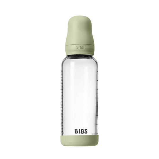 Baby Glass Bottle Set 8oz Silicone