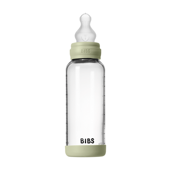 Baby Glass Bottle Set 8oz Silicone