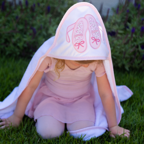 Ballet Baby Hooded Towel &amp; Washcloth Set