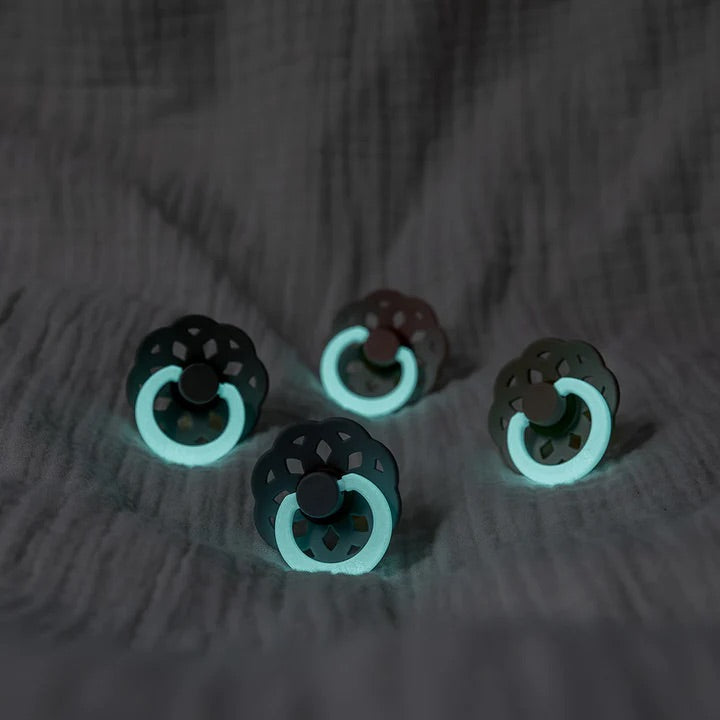 GLOW Round Bibs Pacifiers