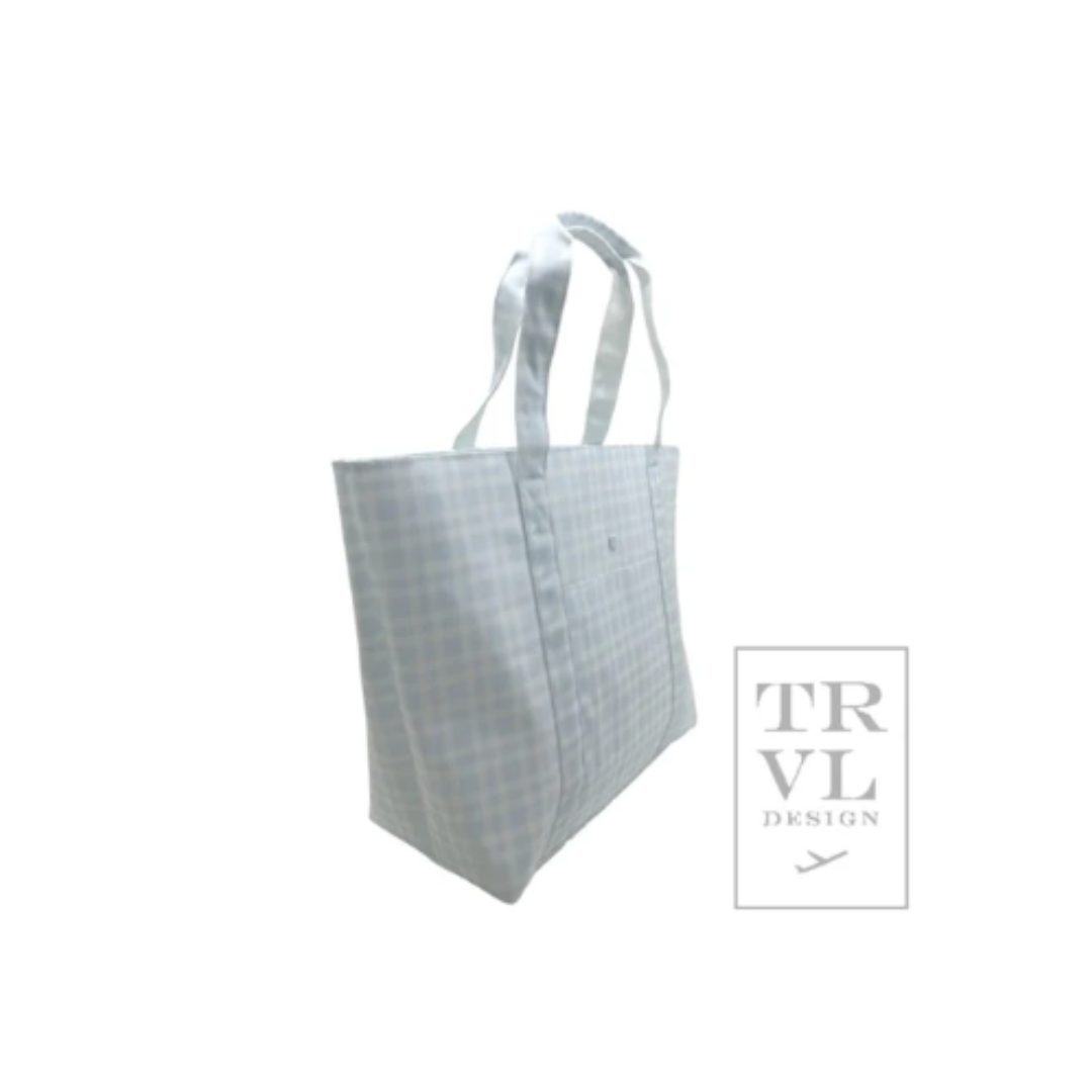 Jumbo Tote -  Pimlico Plaid Blue