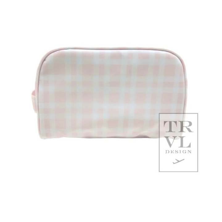 Stow It - Pimlico Plaid Pink Dopp Bag