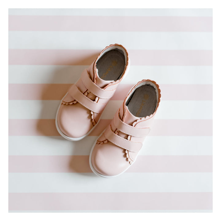 Caroline Scalloped Sneaker - Pink