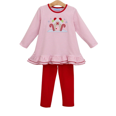Gingerbread House Pant Set