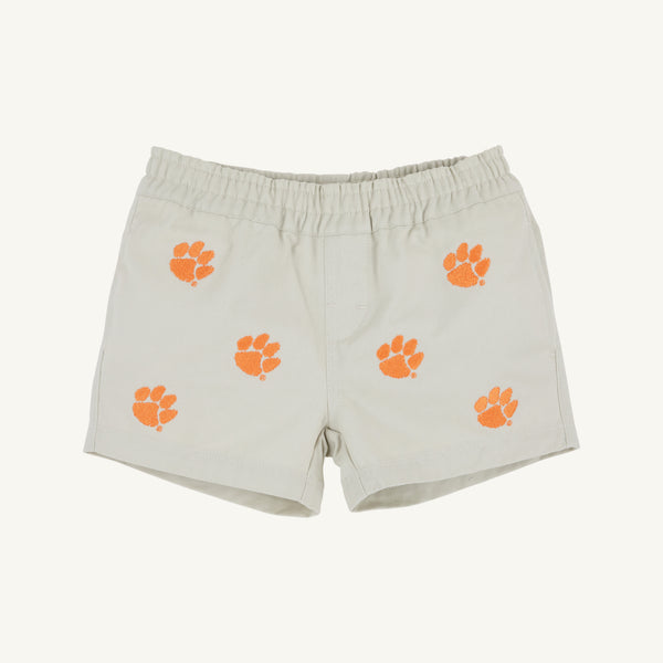 Clemson Critter Sheffield Shorts - Saratoga Stone
