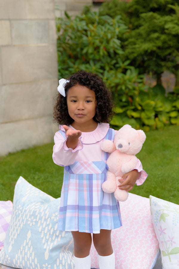 Pearl Prep Skirt Peach Blossom Plaid with Palisades Purple