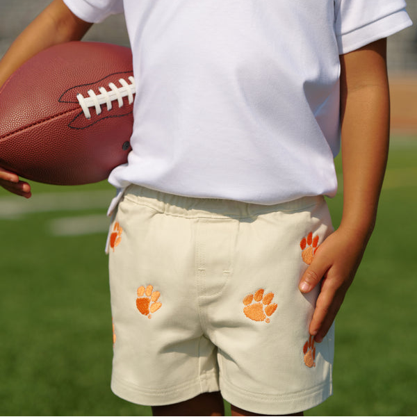Clemson Critter Sheffield Shorts - Saratoga Stone