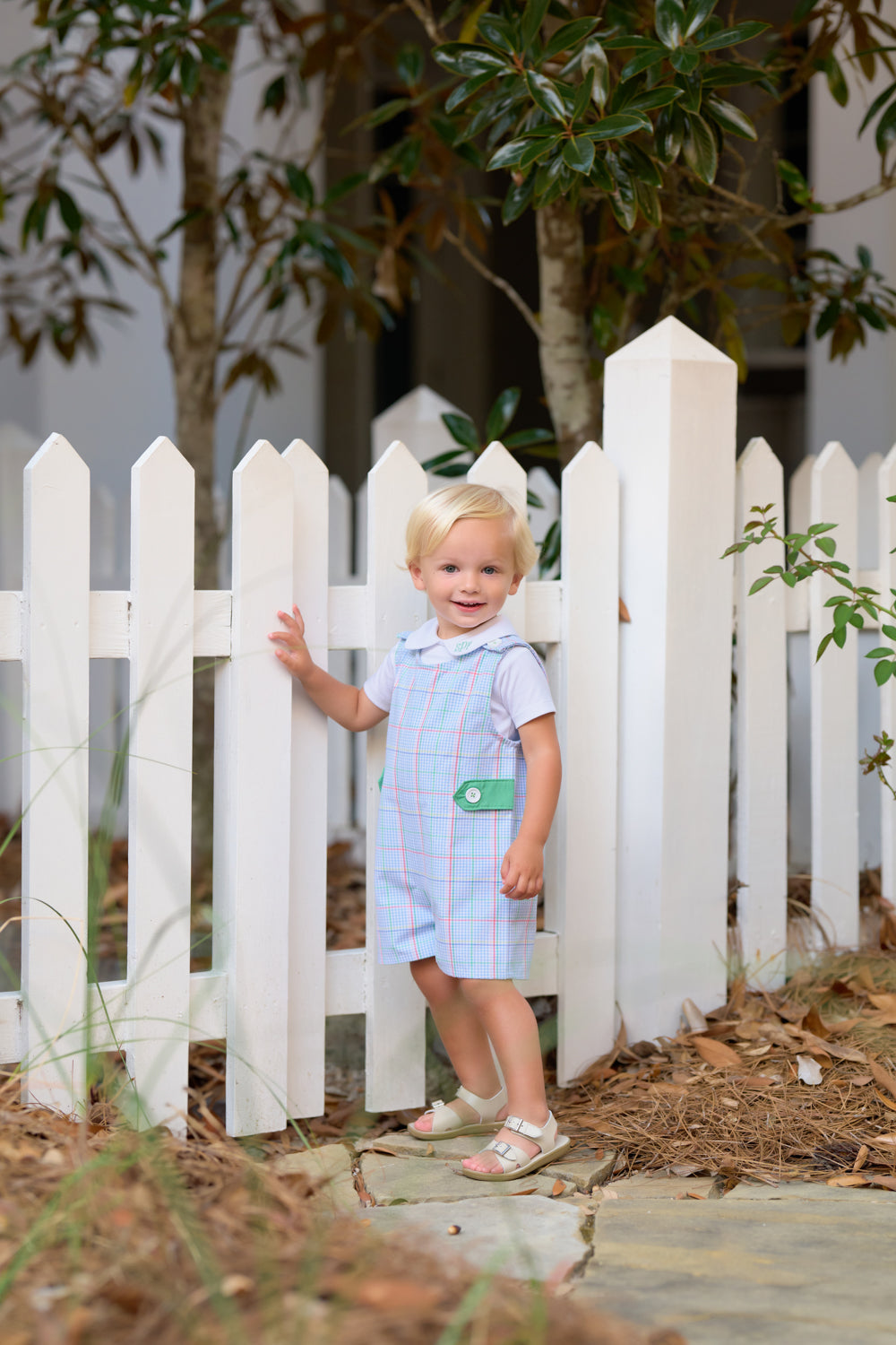 Peter Pan Collar Shirt &amp; Onesie (Short Sleeve Pima) - Worth Avenue White