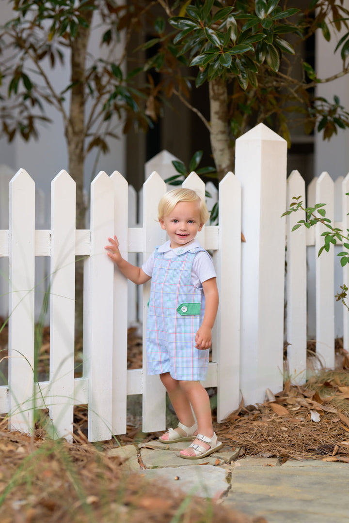 Peter Pan Collar Shirt &amp; Onesie (Short Sleeve Pima) - Worth Avenue White