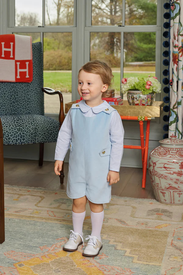 Jack Keene Jon Jon (Velveteen) Barrington Blue with Barrington Blue Mini Windowpane