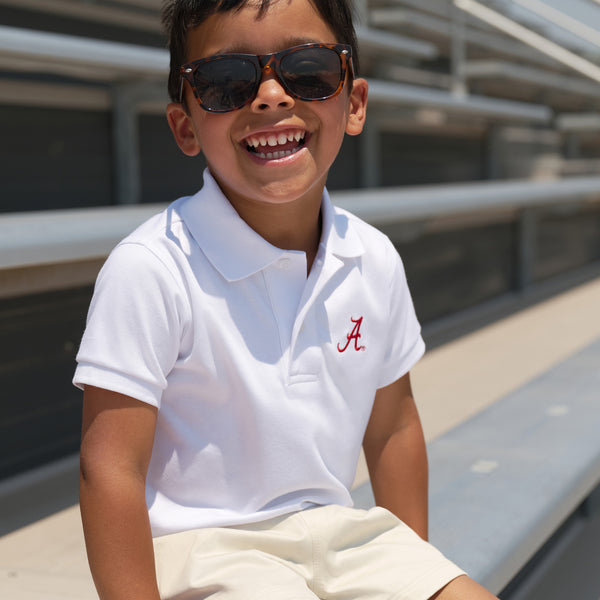 Alabama Prim &amp; Proper Polo &amp; Onesie - Worth Avenue White